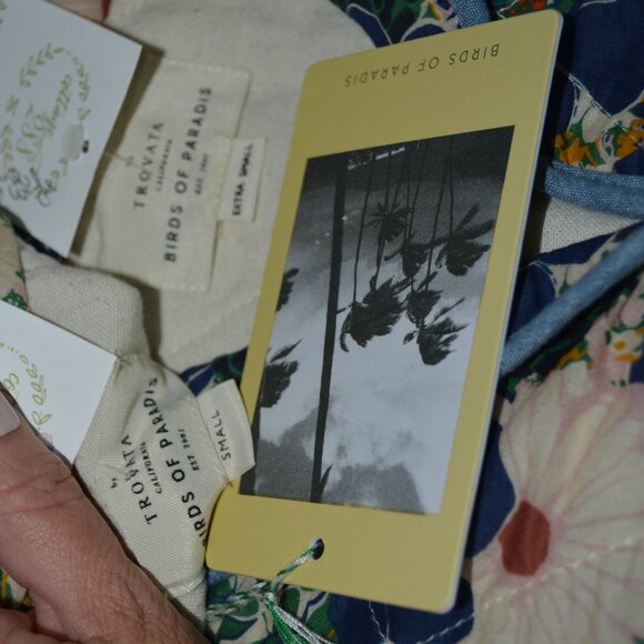 NWT $382 By Trovata Birds of Pardise August Quilted Medley Floral Jacket - Picture 7 of 8